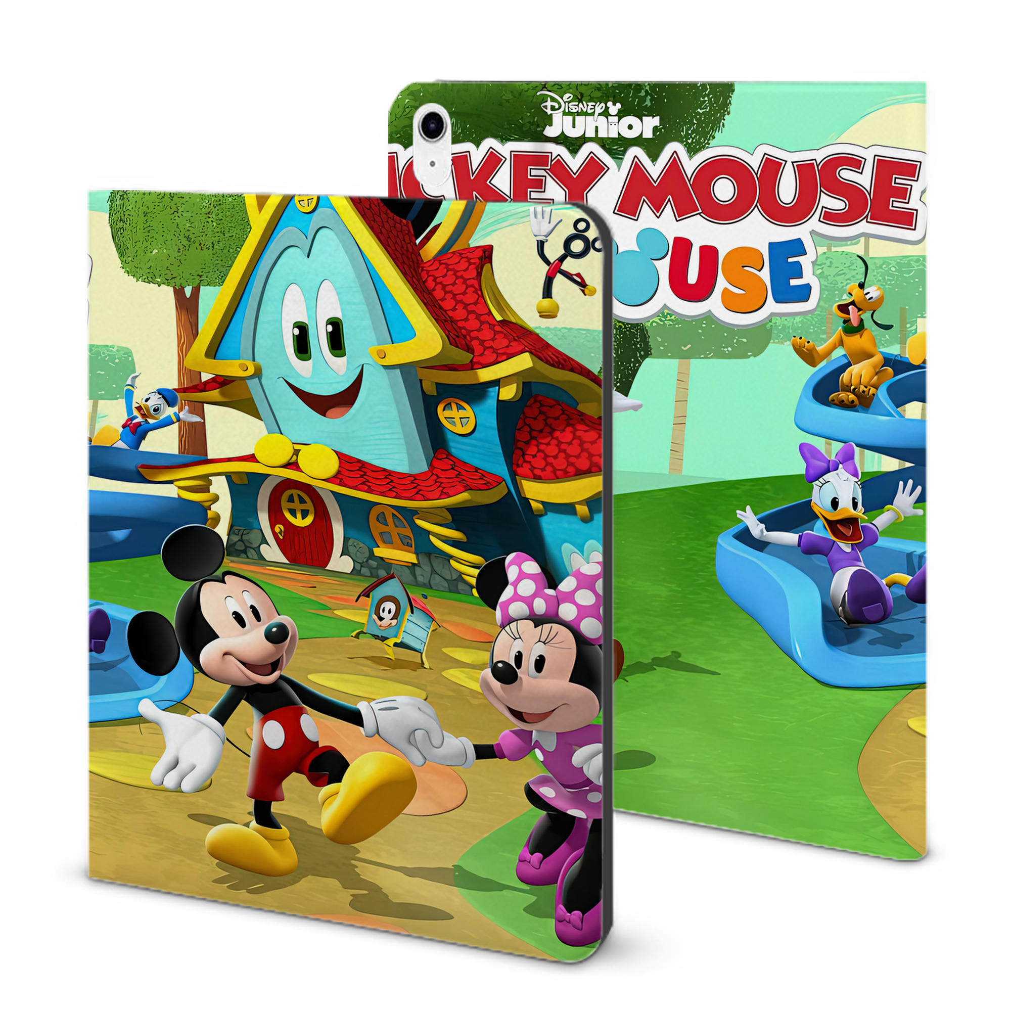 （画像用） ミッキーマウス Mickey Mouse IPad ケース ブック型 PUレザー TPU 耐衝撃 軽量 薄型 ペン収納なし 全面保護 IPad 各モデル対応